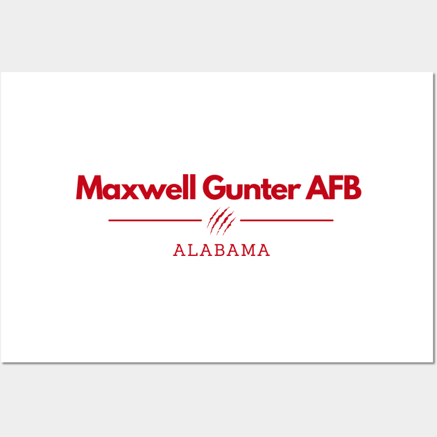 Maxwell Gunter AFB, Alabama Wall Art by Dear Military Spouse 